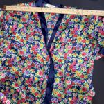 Victoria's Secret Victoria’s Secret Vintage Gold Label Floral Robe & Belt Y2K Sexy Luxury Silky Lg Photo 12