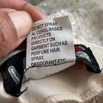 Vienna Prom  | Cream Green Beaded Open Back Gown Sz 12 Photo 7