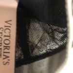 Victoria's Secret Victoria’s Secret Logo And Heart Mesh Unlined Bralette Size Small Black & White Photo 4