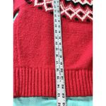 Lucky Brand Red Fair Isle Holiday Long Sleeve Crew Neck Pullover Ski Sweater L Photo 10