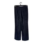 Monique Lhuillier Pants Women 8 Black Silk Blend Abstract Flowy Wide Leg Luxury Photo 1