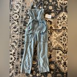 Free People  Denim Jumpsuit Photo 1