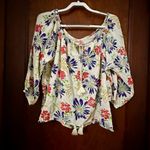 Denim & Supply NWT  RL Boho Tropical Floral Print Oversized Blouse Size S Photo 1