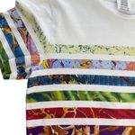 Rosie Assoulin Fall/Winter 2018 Designer Striped Multicolored Print Bedazzled S White Photo 2