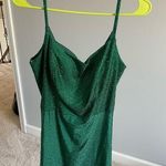 This was my homecoming dress. Size 10 Amarra Emerald Green rhinestone dress Photo 0