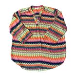 Cato  Woman Blouse Womens 22/24W Used Colorful V-Neck Pullover Photo 15