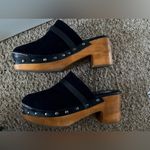 Free People NWOT Calabasas Clog Black Suede Size Women’s 8 Photo 5