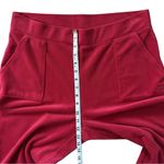 Juicy Couture Velour High Rise Straight Leg Lounge Pants Red Size Large Photo 6