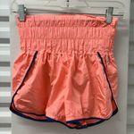 FP Movement by Free People Coral Athletic Shorts with Navy Trim Pink Size XS Photo 0