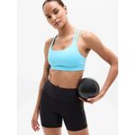 Athleta  M Train Free Sport Bra Aqua Blue Medium Cup A-C Photo 1