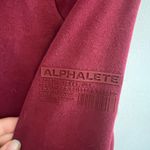 Alphalete Women’s  Maroon Red Cropped Lightweight Sweatshirt Size L Photo 3