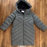 VIONNET Paris virgin fleece wool cashmere blend gray quilted long puffer jacket Size 4 Photo 0