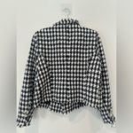 House of Harlow 1960 Revolve Tweed Style Blazer Jacket Black White Large 2183 Photo 2