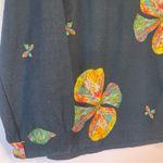 Zanzea Rainbow Floral Navy Blue Long Sleeve Beachy Casual Modest Cotton Blouse Top 2X Photo 8