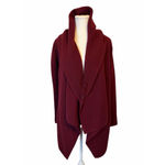 margaret o'leary Hooded Cashmere Wrap Sweater Sz XS Red Fairytale Cozy Photo 1