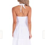 NEW Seaspice Resort 'Delphine' Halter Sundress White Maxi M Size M Photo 3