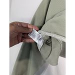 Aritzia TNA Cozy Fleece Boyfriend Cropped Pullover Sweatshirt Green Women’s Sz 2 Photo 10