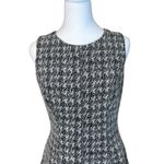 Ralph Lauren Lauren Womens Tweed Faux Leather Trim Fit Flare Dress Size 6 Career Photo 2