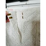 VERONICA BEARD White 100% Cotton Lace Eyelet Scalloped Cuff Riggs Pants Size 8 Photo 7
