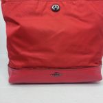 Coach Red Nylon Leather Zip Top Shoulder Tote Bag Purse F57903 Photo 1