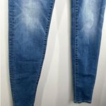 American Eagle  Super Stretch X Hi-Rise Blue Denim Jeggings Women's Size 0 Long Photo 2