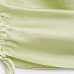 ZARA Satin Effect Ruched Drapped Mini Dress Photo 4