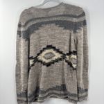 Ralph Lauren Lauren Large Beige Southwestern Chunky Knit Sweater Wool *Flaw Photo 9