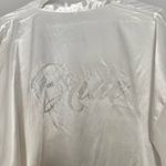 Blingy Rhinestone White Satin Bride Bridal Wedding Robe OS Photo 1