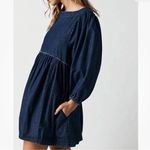 Free People  Get Obsessed Mini Dress Custom Beaded Heart Short Sleeve Babydoll Sm Photo 13