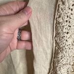 Willi Smith  Cream Open-Front Cotton Blend Crochet Cardigan Size XL Photo 4