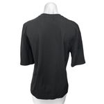 Frankie Shop Women's Black Knit Short Sleeve Pullover Tee T Photo 1