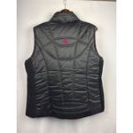 Harley Davidson Women’s  XL Black Quilted Puffer Vest with Pockets & Logo on Back Photo 2