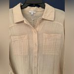 Johnny Was  Calme Double Pocket Shacket Cotton Women’s Cream Size XS Photo 4