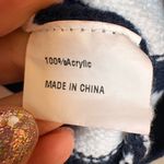 Zesica Colorful Striped Knit Sweater Cozy Casual Classic Medium White Photo 4