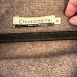Beautiful Chiaramente Wool Blend Sweater Sz Medium Made in Italy Tan Photo 2