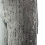 ZARA  Women's Black Beaded Rhinestone High Waist Wide Leg Denim Mom Jeans Size 2 Photo 3