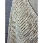 Ann Taylor  Loft Knit Sweater size Large Womens Poncho Lagenlook gold Metallic Photo 5