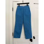 Everlane $98 New  Organic Cotton Straight Leg Pant - Blue - size 2 Photo 5