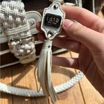 Rafe Brown and White Shoulder Bag with Silver Hardware Photo 3