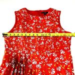 Maggy London Dress Women's Size 12 US, 42 EU Orange Geometric Pattern Midi EUC Photo 5