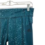 Adidas  Climalite Green Mid-Rise Leggings Sz M Photo 1