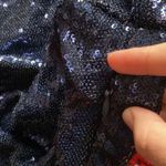 Anthropologie Twist-Front Sequin Plus Dress in navy size 20W Photo 15