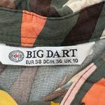 Big Dart Abstract Geometric Print Button Down Shirt Funky UK Size 10 (US 6) Green Photo 3