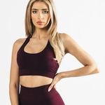 Alphalete Impact Maroon Sports Bra Photo 0