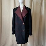 Vintage Bill Haire for Friedricks Sport Wool Coat Black Brown Double Breasted M Size M Photo 7