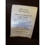 Talbots Petites Black Zip Front Knit Jacket Top Long Sleeve Women’s LP Photo 3