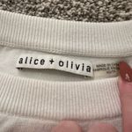 Alice + Olivia black & white colorblock crop long sleeve sweater size XS Photo 5