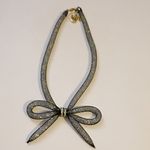 Betsey Johnson  Black Mesh Bow Necklace Photo 5