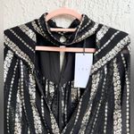 IRO Viviana black silver lurex blouse FR 36 / 4 Photo 5