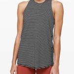 Lululemon All Tied Up Tie Open Back Tank Top Striped Small 6 Photo 0